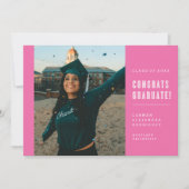 CONGRATS MINIMALISTES MODERNES INVITATION DIPLÔMÉE (Devant)