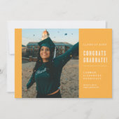 CONGRATS MINIMALISTES MODERNES INVITATION DIPLÔMÉE (Devant)