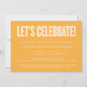 CONGRATS MINIMALISTES MODERNES INVITATION DIPLÔMÉE (Dos)