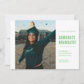 CONGRATS MINIMALISTES MODERNES INVITATION DIPLÔMÉE (Devant)