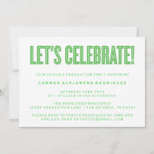 CONGRATS MINIMALISTES MODERNES INVITATION DIPLÔMÉE (Dos)