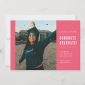 CONGRATS MINIMALISTES MODERNES INVITATION DIPLÔMÉE (Devant)