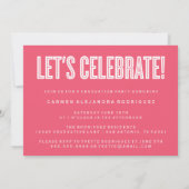 CONGRATS MINIMALISTES MODERNES INVITATION DIPLÔMÉE (Dos)