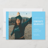 CONGRATS MINIMALISTES MODERNES INVITATION DIPLÔMÉE (Devant)