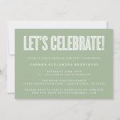 CONGRATS MINIMALISTES MODERNES INVITATION DIPLÔMÉE (Dos)