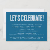 CONGRATS MINIMALISTES MODERNES INVITATION DIPLÔMÉE (Dos)