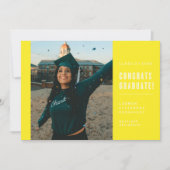CONGRATS MINIMALISTES MODERNES INVITATION DIPLÔMÉE (Devant)