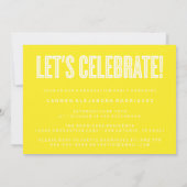 CONGRATS MINIMALISTES MODERNES INVITATION DIPLÔMÉE (Dos)