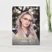 Congrats Modernes - Carte d'études photo complète (Devant)