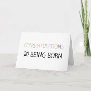 Congrats op Geboren het Zijn… Werkelijk Oud Kaart