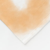 Congrats orange spiral Spanish border boho retro n Fleece Deken (Hoek)