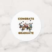 Congrats Table des Gradués Confetti (Petit recto)