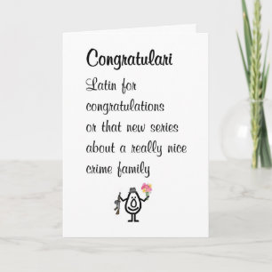 Congratulari Een Grappig Gelukwensgedicht Kaart