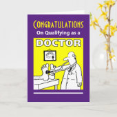 Congratulatie on Qualifying Doctor Kaart (Gele Bloem)