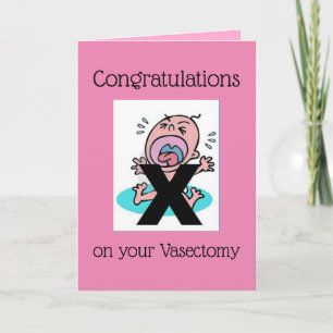Congratulatie on your Vasectomy - Funny Kaart
