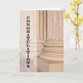 Congratulatie van de Bar Law Test Exam Kaart (Gele Bloem)