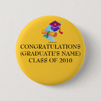 CONGRATULATIES(Afstuderen Pin 2014) Ronde Button 5,7 Cm
