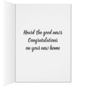 CONGRATULATIES *NIEUWE HOMEEWNER* (Binnen (Rechts))