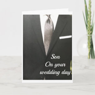 CONGRATULATIES OP UW WEDDAG **SON* KAART