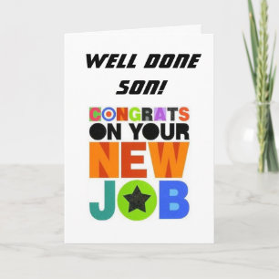 *CONGRATULATIES VOOR UW NIEUWE JOB* SON-KAART KAART
