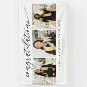 Congratulations 3 Photo Graduation Spandoek (Verticaal)