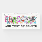 CONGRATULATIONS Banner (Horizontaal)