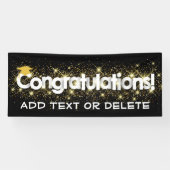 CONGRATULATIONS Banner (Horizontaal)