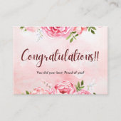 Congratulations Celebration Invitation Card (Devant)