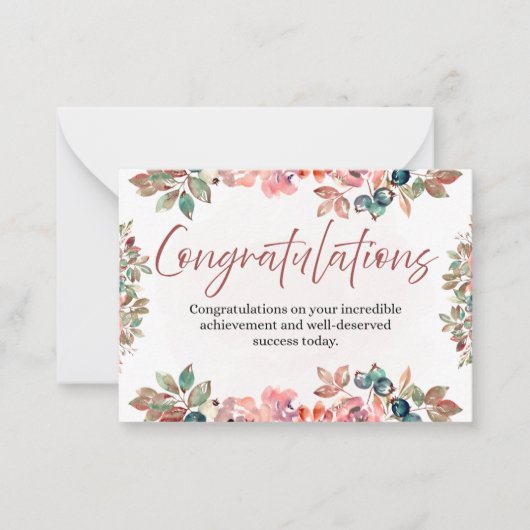 Congratulations Celebration Invitation Card (Devant)