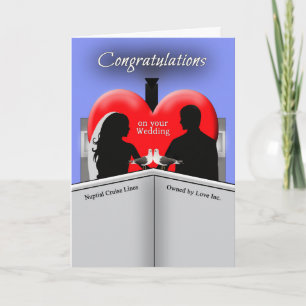 Congratulations Cruise Ship Wedding Greeting Kaart