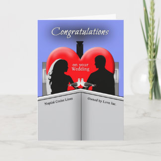 Congratulations Cruise Ship Wedding Greeting Kaart