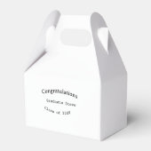 Congratulations graduate name class of 20XX type w Bedankdoosjes (Achterkant)