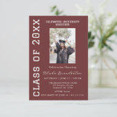 Congratulations Graduate Photo Party Invitation (Debout devant)