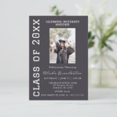 Congratulations Graduate Photo Party Invitation (Debout devant)