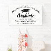 Congratulations Graduate Simple Black And White Spandoek (Insitu)