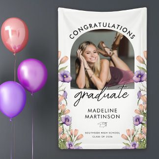 Congratulations Graduate Wildflowers Arch Photo Spandoek