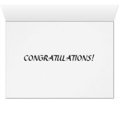 "CONGRATULATIONS" KANOE STYLE (Binenzijde Horizontaal (Onderkant))