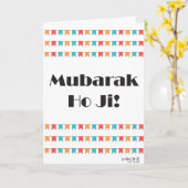 Congratulations - Mubarak Desi Kaart (Gele Bloem)