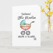 Congratulations - Muslim New Born Kaart (Gele Bloem)