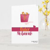 Congratulations - New Born in a Gift Box Kaart (Gele Bloem)