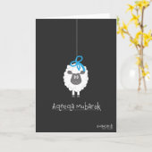 Congratulations on Aqeeqa - Sheep for Boy Kaart (Gele Bloem)