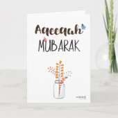 Congratulations on Aqeeqa - Simple Kaart (Voorkant)