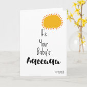 Congratulations on Aqeeqa - Sun Kaart (Gele Bloem)