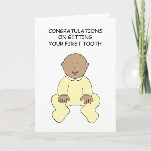 Congratulations on First Tooth Kaart (Voorkant)