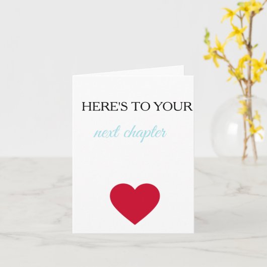 Congratulations on Your Next Chapter Card Kaart (Gele Bloem)