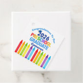 Congratulations Preschool Graduate Custom Party Bedankjes Labels (In situ)