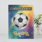 Congratulations to the Soccer Star Kaart (Staand voorkant)