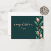 Congratulations to You – Celebration Card Notitiekaartje (Voorkant / Achterkant in situ)
