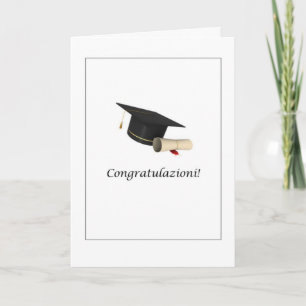Congratulazioni! - De Auto van afstuderen in het Kaart