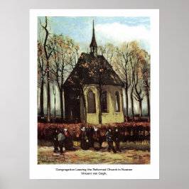 Congregatie die de hervormde kerk in Nuenen verlaa Poster